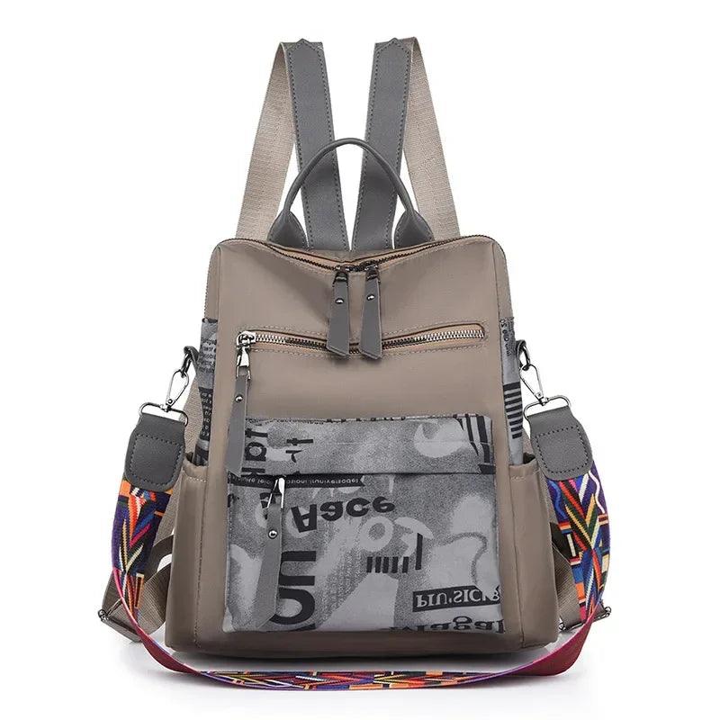 Fashionable Patchwork Oxford Women's Backpack - Backpack - LeStyleParfait