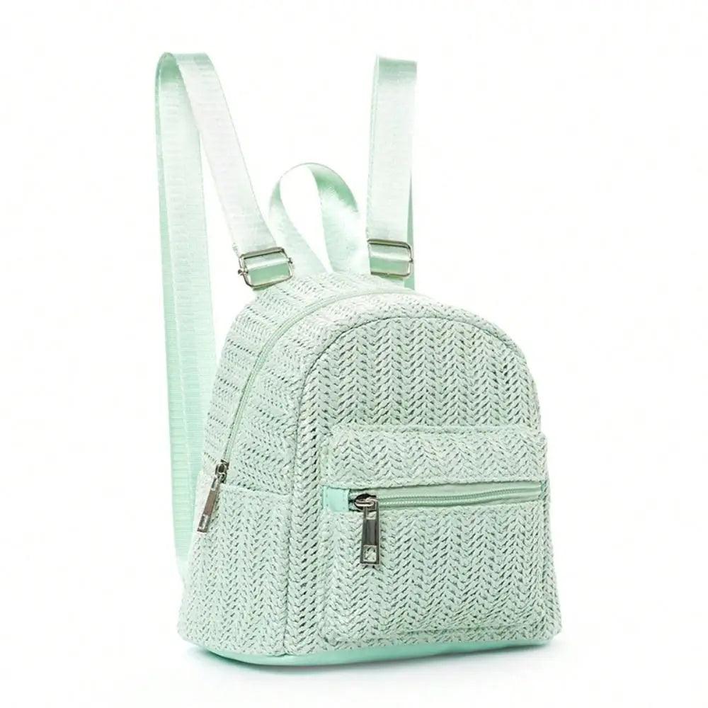 Fashionable Straw Weave Backpack - Backpack - LeStyleParfait