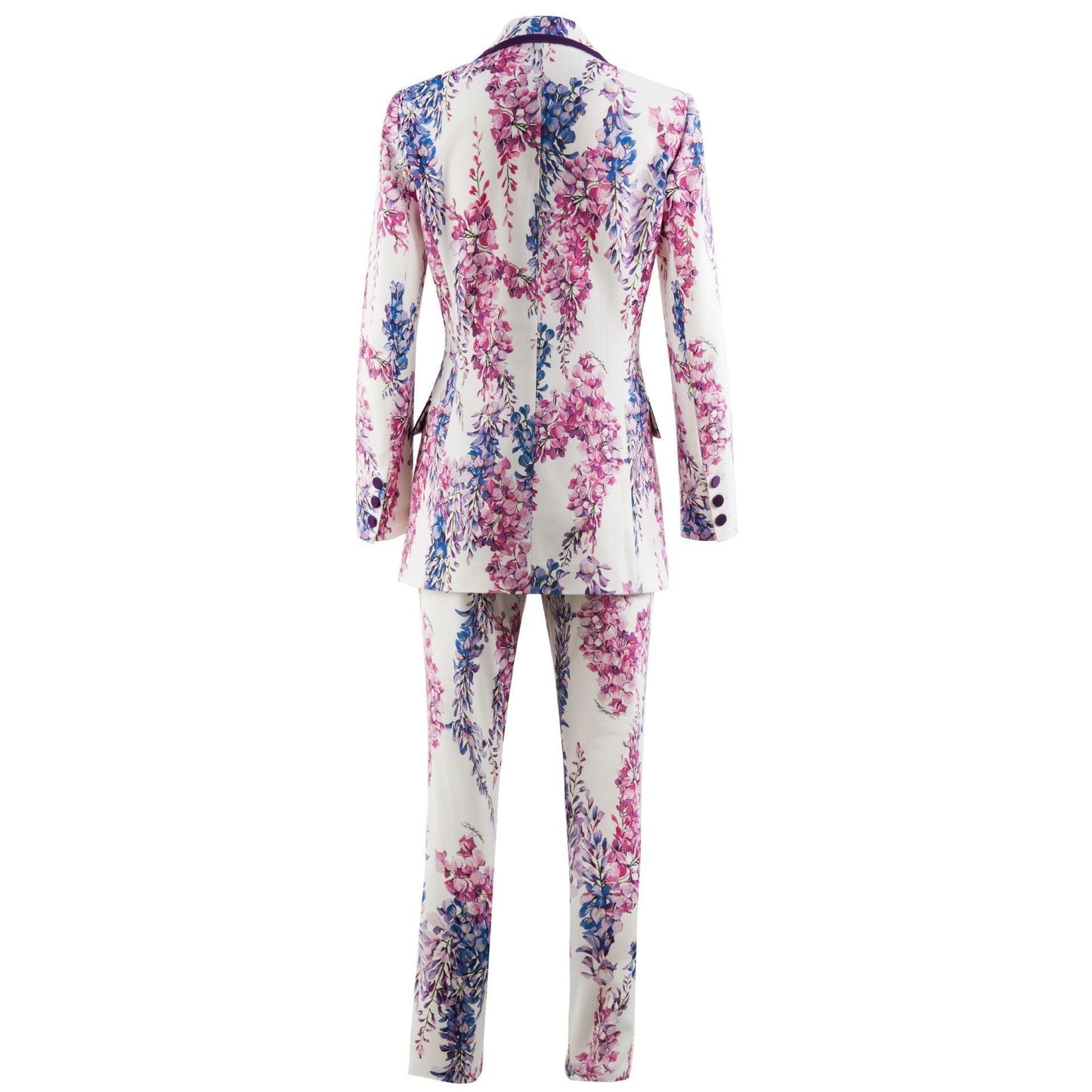 Floral Double-Breasted Pantsuit - Pantsuit - LeStyleParfait