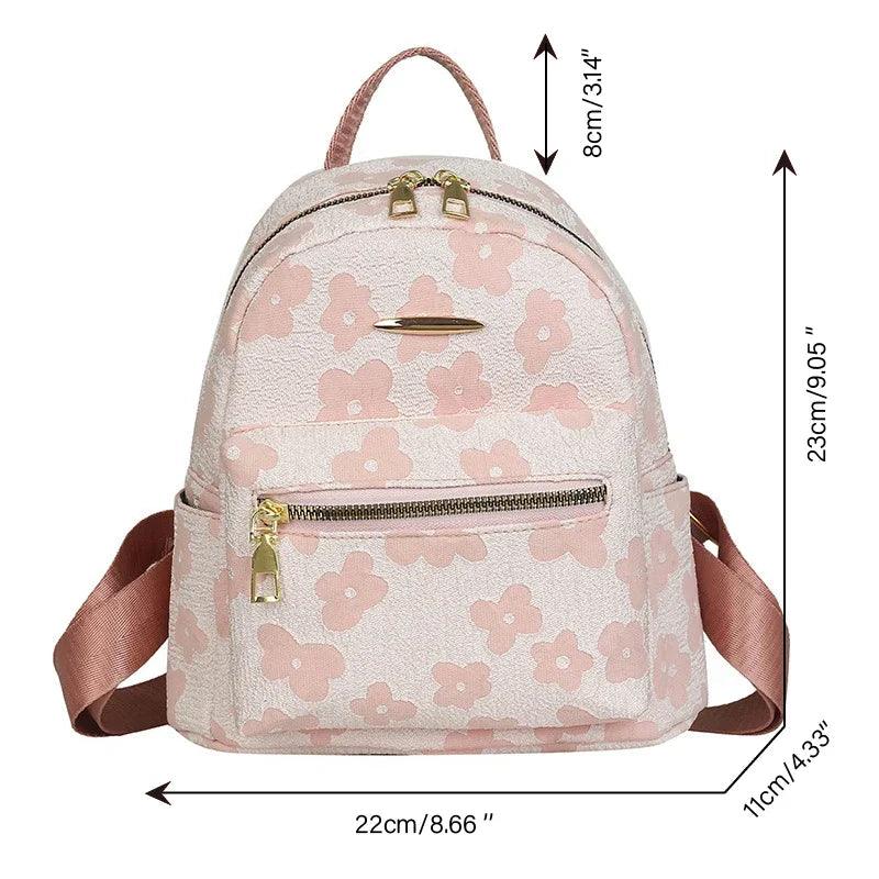 Flower Print Mini Backpack for Women - Backpack - LeStyleParfait