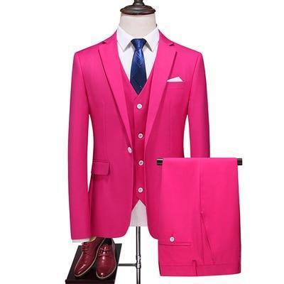 Buy Pink Three Piece Tuxedo Pantsuit at LeStyleParfait