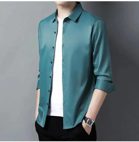 Gilan Plus Size Silk Shirts For Men - Silk Shirt - LeStyleParfait