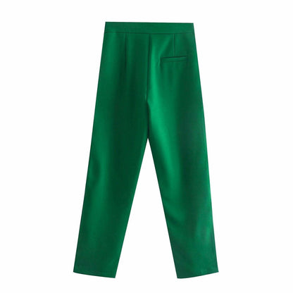 Green Women Pantsuit - Pantsuit - LeStyleParfait