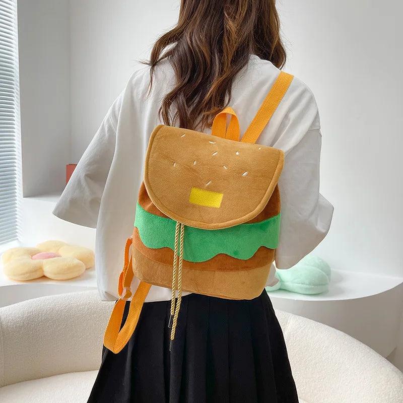 Hamburger Shape Drawstring Backpack - Backpack - LeStyleParfait