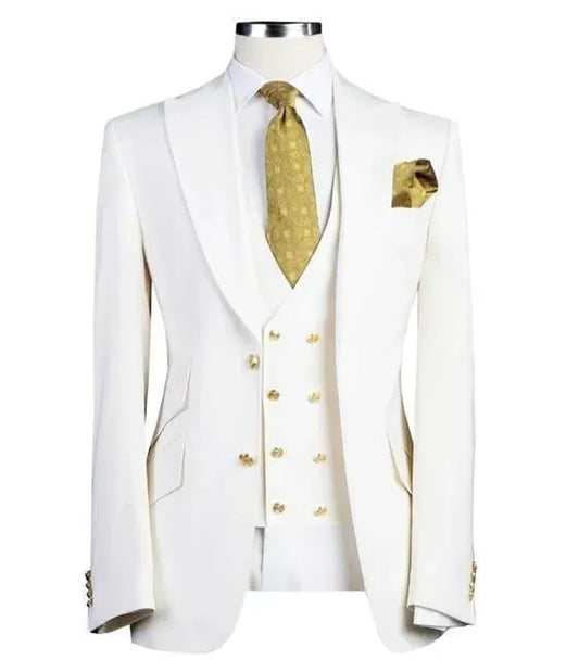 Hanks Three Piece Wedding Suit - Three Piece Suit - LeStyleParfait