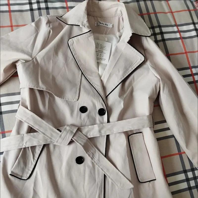 High-Quality Mid-Length Trench Coat Women-women-coat-LeStyleParfait