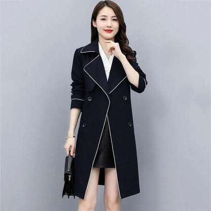 High-Quality Mid-Length Trench Coat Women-women-coat-LeStyleParfait