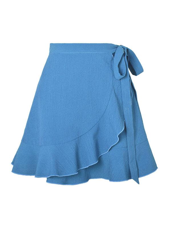 High Waist Ruffle Wrap Skirt - Ruffle Wrap Skirt - LeStyleParfait