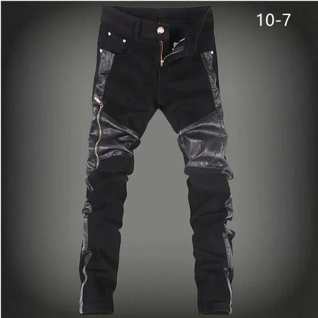 Hip Hop Leather Pants For Men - Men's Jeans - LeStyleParfait