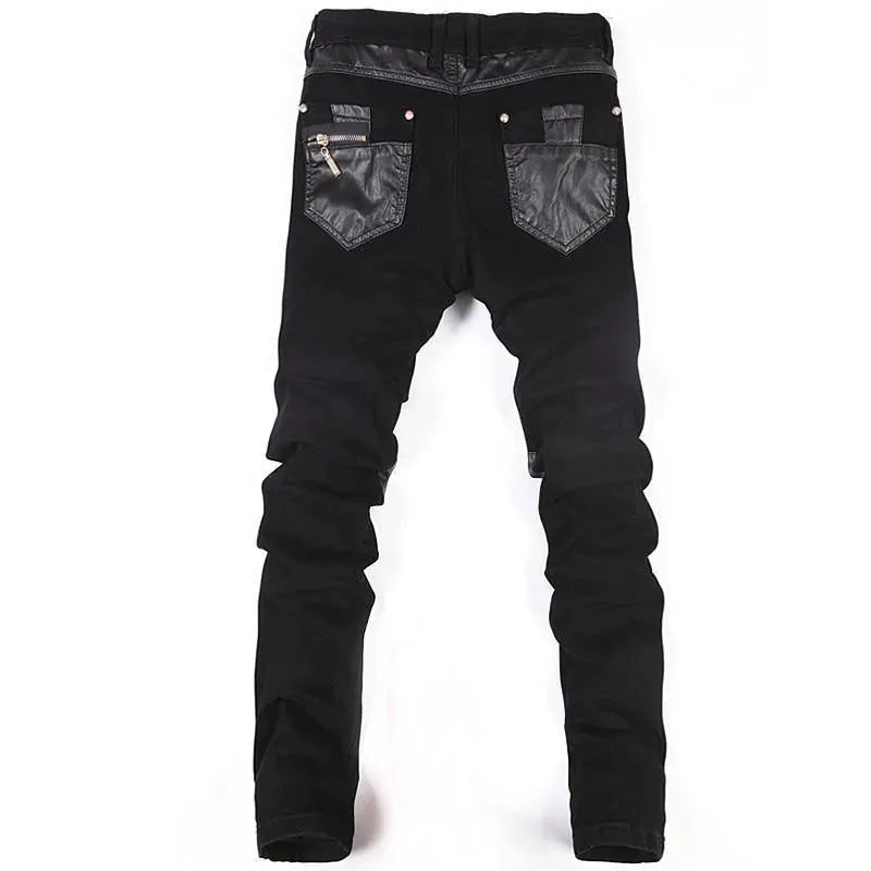 Hip Hop Leather Pants For Men - Men's Jeans - LeStyleParfait