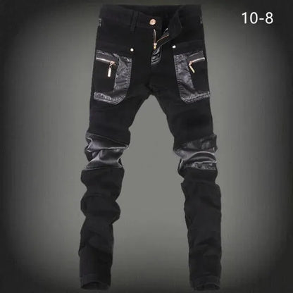 Hip Hop Leather Pants For Men - Men's Jeans - LeStyleParfait