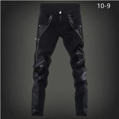 Hip Hop Leather Pants For Men - Men's Jeans - LeStyleParfait