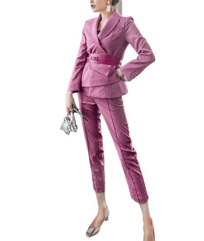 Irregular Blazer Women Pantsuit - Pantsuit - LeStyleParfait