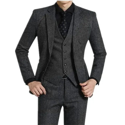 John Mitford Three Piece Tweed Suit - Tweed Suit - LeStyleParfait