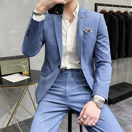 Jorge Two Piece Business Suit - Two Piece Suit - LeStyleParfait