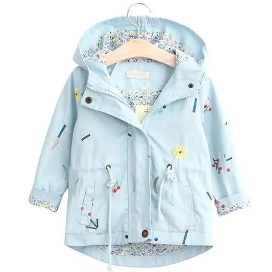 Kids Trench Coat Drawstring Children Fashion Jacket - Trench Coat - LeStyleParfait