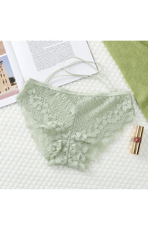 Lace Cross Strap Women Panties - Panties - LeStyleParfait