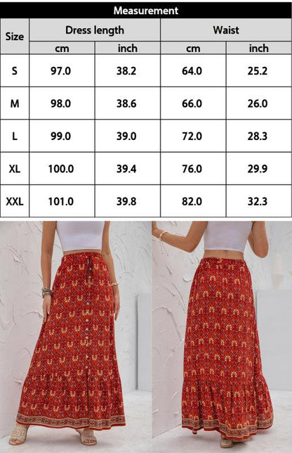 Ladies Casual Fashion Printed Skirt - - LeStyleParfait