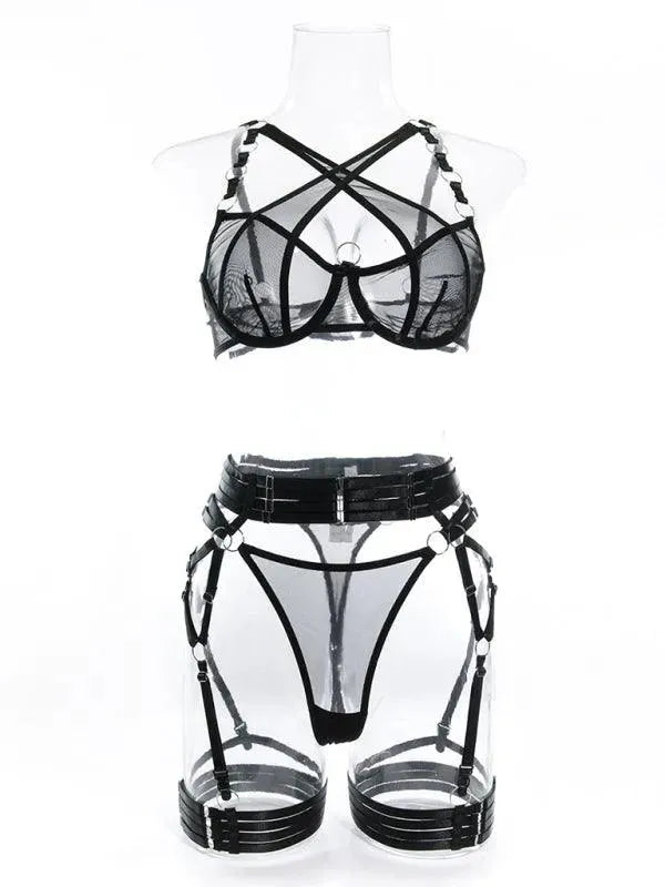 Ladies Strappy Lingerie Sets - Lingerie Set - LeStyleParfait