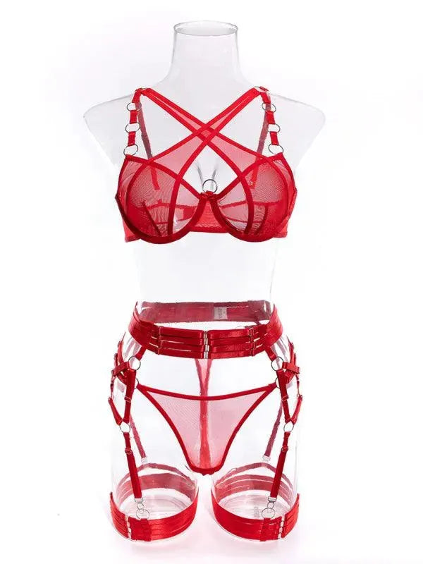 Ladies Strappy Lingerie Sets - Lingerie Set - LeStyleParfait