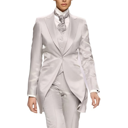 Ladies Wedding Tuxedo Pantsuit - Pantsuit - LeStyleParfait