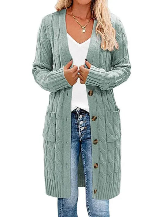 Long Twist Women Cardigan Sweater - Cardigan Sweater - LeStyleParfait