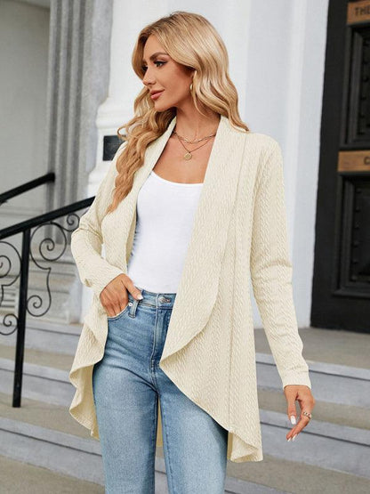 Loose Collar Cardigan Top - Cardigan Sweater - LeStyleParfait