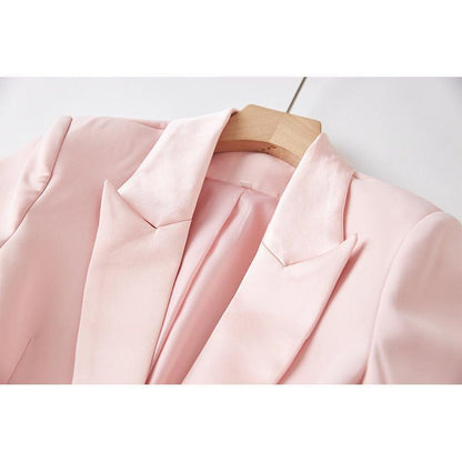 Luxury Pink Feather Pantsuit - Pantsuit - LeStyleParfait