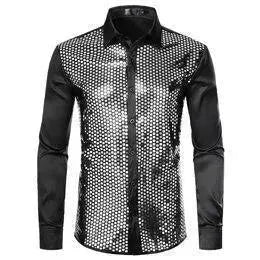 Luxury Sequins Silk Shirt For Men - Silk Shirt - LeStyleParfait