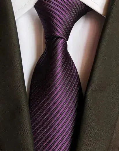 Luxury Silk Necktie, Striped, Plaid - Necktie - LeStyleParfait