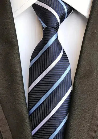 Luxury Silk Necktie, Striped, Plaid - Necktie - LeStyleParfait