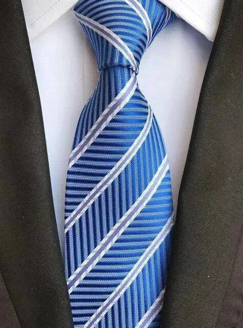 Luxury Silk Necktie, Striped, Plaid - Necktie - LeStyleParfait