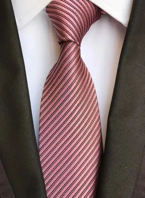 Luxury Silk Necktie, Striped, Plaid - Necktie - LeStyleParfait