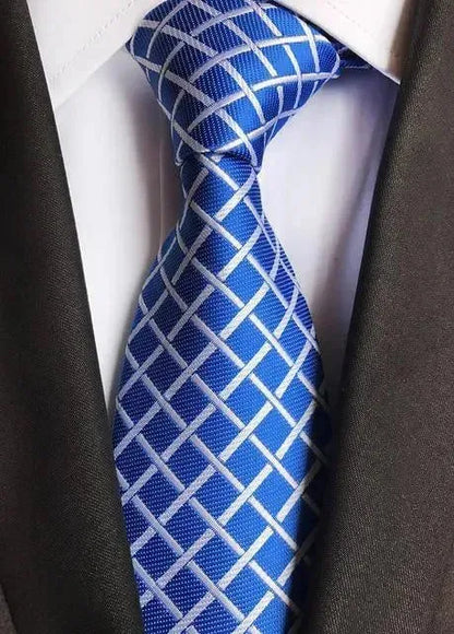 Luxury Silk Necktie, Striped, Plaid - Necktie - LeStyleParfait