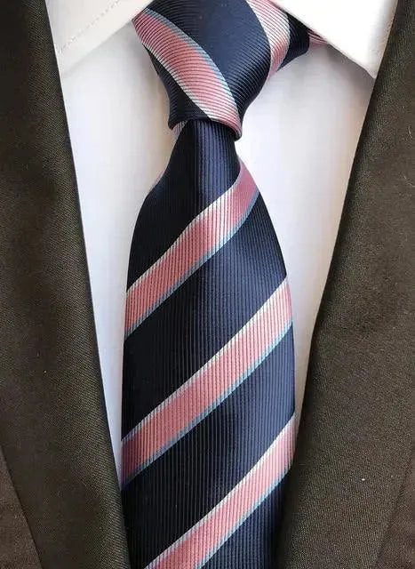 Luxury Silk Necktie, Striped, Plaid - Necktie - LeStyleParfait