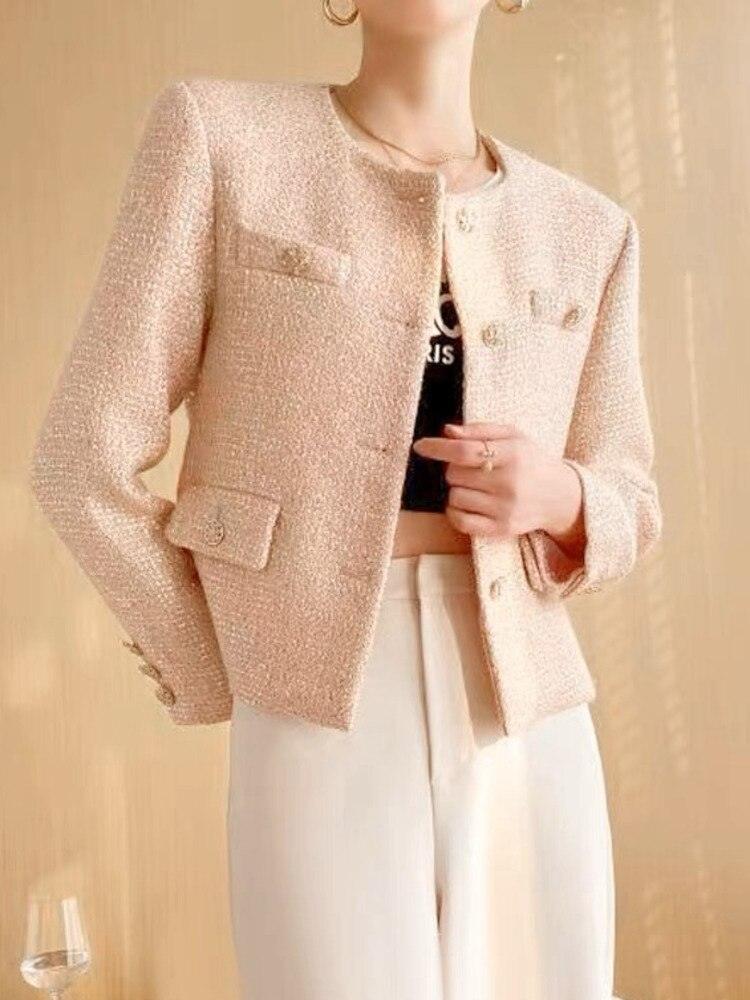 Luxury Tweed Women's Jacket - Tweed Blazer - LeStyleParfait