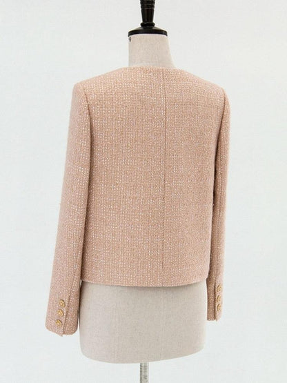 Luxury Tweed Women's Jacket - Tweed Blazer - LeStyleParfait