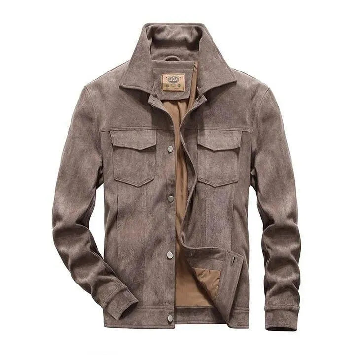 MacAnthony Suede Leather Jacket For Men - Leather Jacket - LeStyleParfait