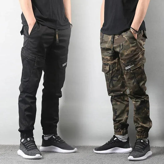 Men Cargo Pants, Drawstring - Men's Jeans - LeStyleParfait