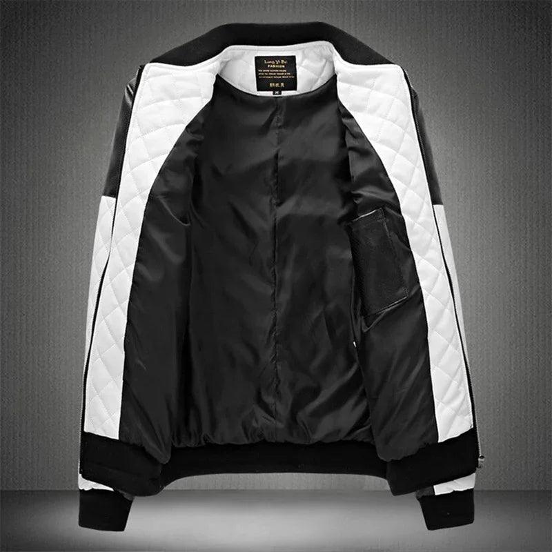 Men's Casual Motorcycle Leather Jacket - Leather Jacket - LeStyleParfait