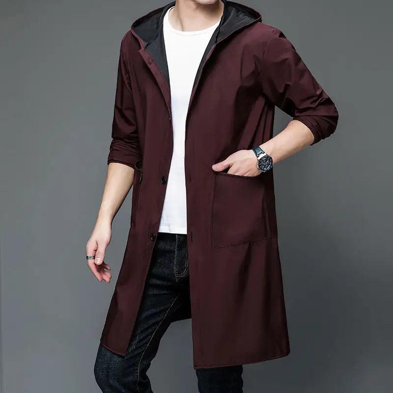 Men's Hooded Waterproof Raincoat - Rain Coat - LeStyleParfait