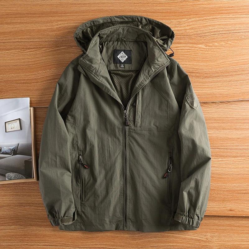 Men's Waterproof Military Windbreaker Jacket - Windbreaker Jacket - LeStyleParfait