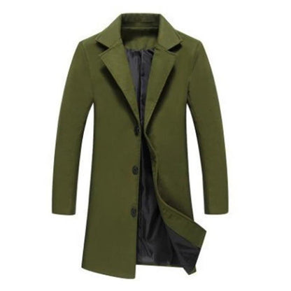 Men's Woolen Overcoat Fashion - Overcoat - LeStyleParfait