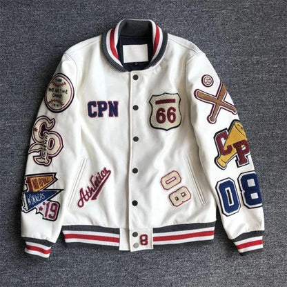 Men's Y2K Retro Varsity Jacket - Varsity Jacket - LeStyleParfait