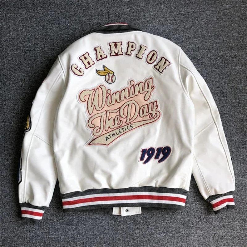 Men's Y2K Retro Varsity Jacket-Varsity Jacket-LeStyleParfait