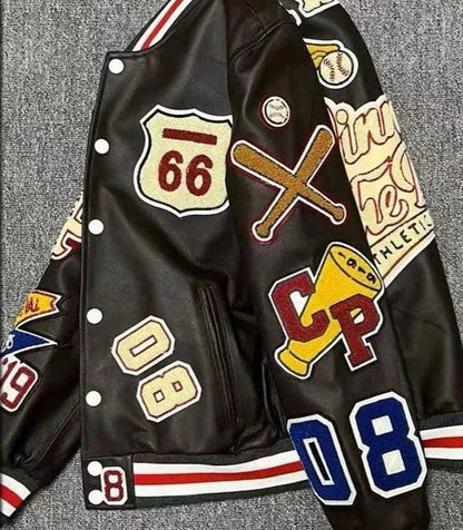 Men's Y2K Retro Varsity Jacket-Varsity Jacket-LeStyleParfait