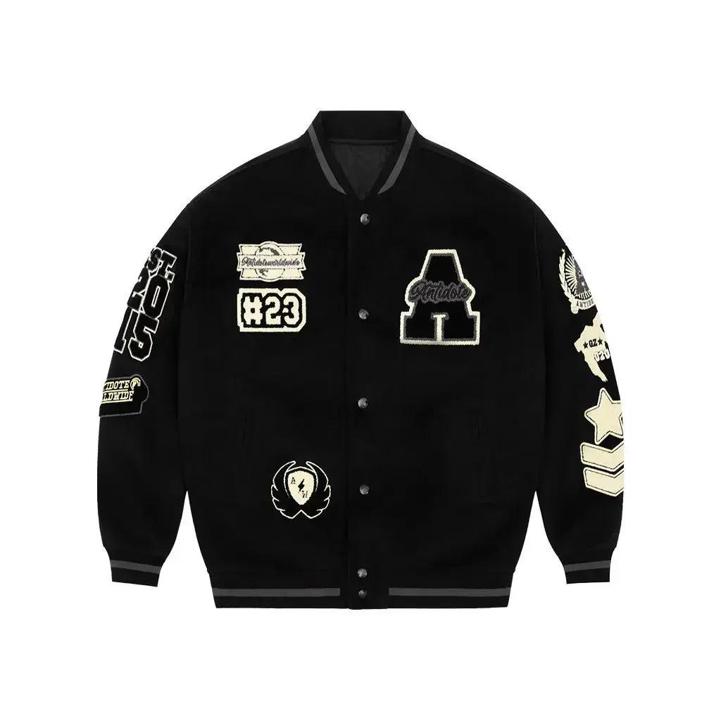 Men's Y2K Retro Varsity Jacket-Varsity Jacket-LeStyleParfait