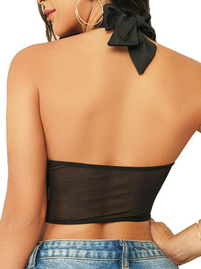 Mesh Strap Sexy Lingerie Top - Bras - LeStyleParfait