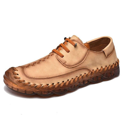 Mido - Fashion Leather Slip-On Shoes - Casual Shoes - LeStyleParfait