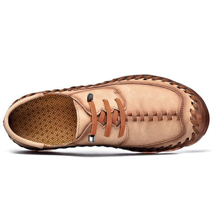 Mido - Fashion Leather Slip-On Shoes - Casual Shoes - LeStyleParfait